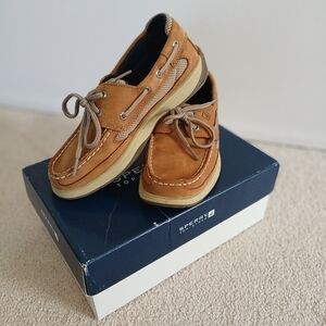Sperry Kids Tan Boat Shoes